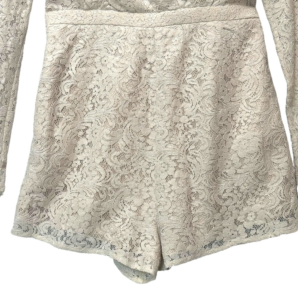 Revolve Jetset Diaries M Voyage Romper Lace Long Sleeve Open Back J12161021 NWT - Picture 6 of 15